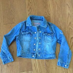 Girls denim Jean jacket size 6